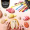 24 Colors Acrylic Paint Pens Markers- Waterproof Paint Pens for Rock Painting,Graffiti, Stone, Ceramic, Glass, Wood, Fabric, Canvas, Porcelain, Metal,Pumpkins,Water Based Quick Dry Non-Toxic No Odor